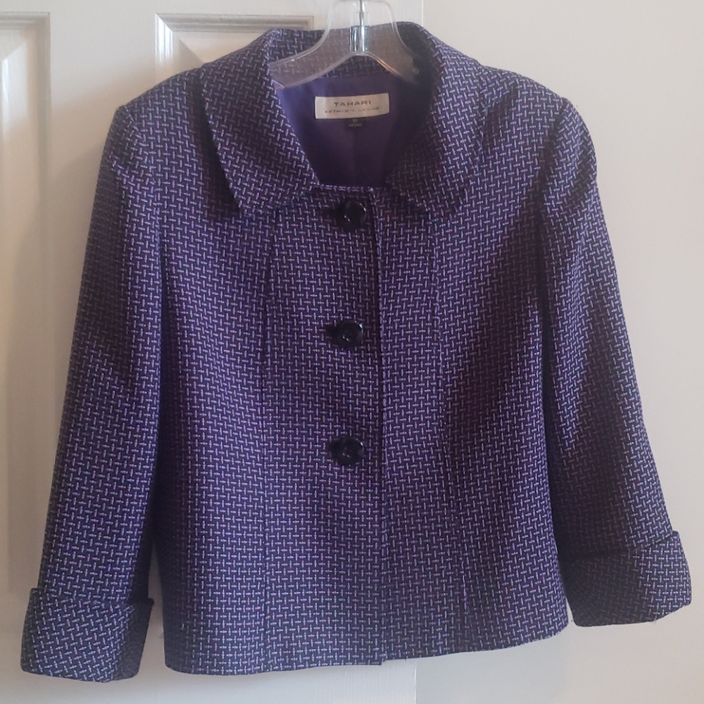 Purple Tweed Blazer